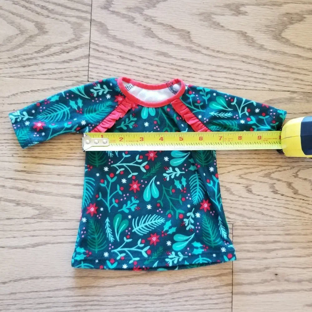 Cat & Jack 2T Christmas Sleep Dress with Matching Doll Sleep Dress NWOT